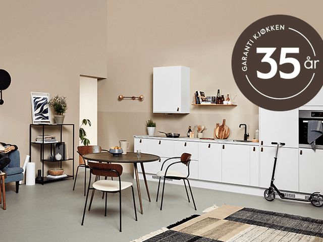 Epoq kjøkken med 35-års garantilogo