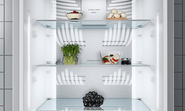 Electrolux fryser på indersiden