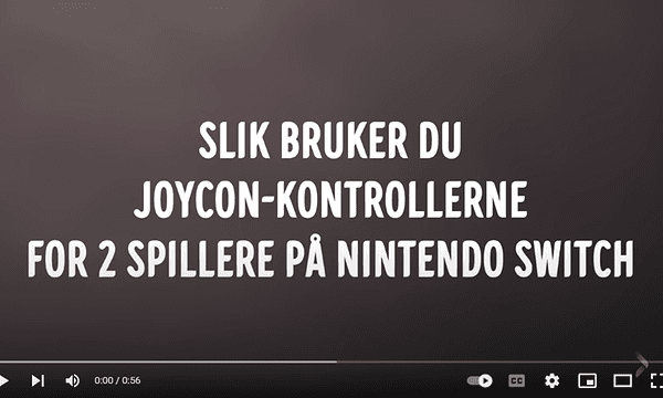 skjermbilde fra video om 2 spillere på nintendo switch på norsk