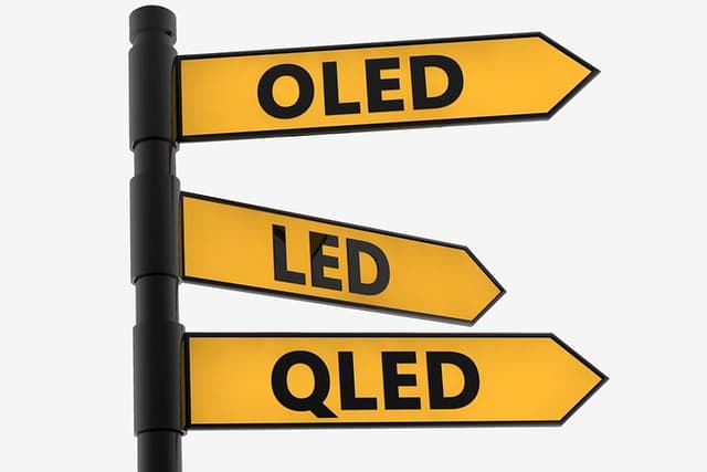 LED OLED QLED