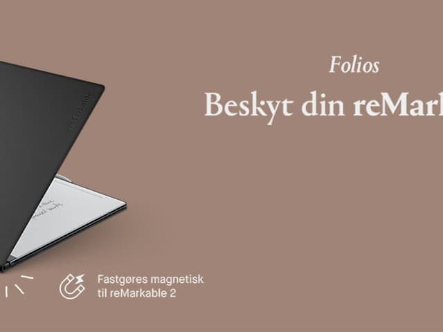 Folio-cover med magnetisk fastgørelse, beskytter din reMarkable notebook