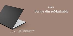 Folio-cover med magnetisk fastgørelse, beskytter din reMarkable notebook