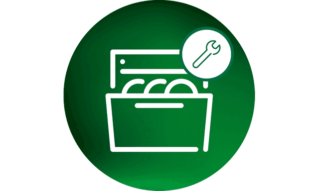 Icon for installation of dishwasher