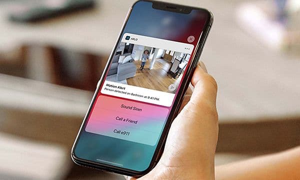 Mobil med Arlo-app