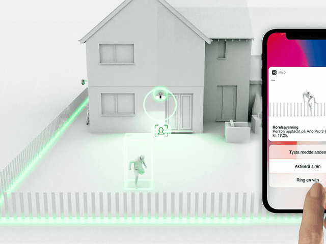 Arlo app med övervakning och hus