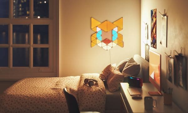 Soverom med Nanoleaf Smartbelysning