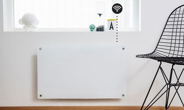 Radiator med et WiFi-symbol