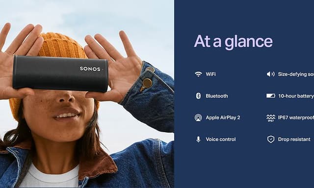 Sonos Roam med bullet points