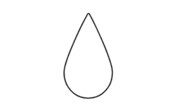 Symbol som föreställer en vattendroppe. 
