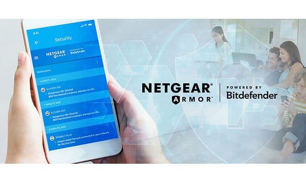 Smartphone med Netgear Armor