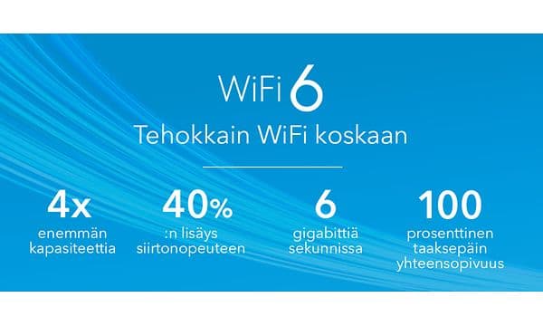 Tietoja WiFi 6 -yhteydestä