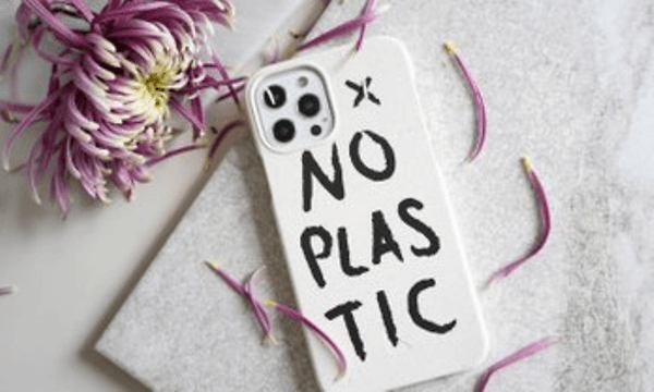 A Good Company - A Good Company telefoncover med teksten No Plastic