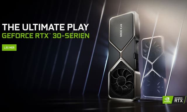 RTX 30-serien-banner med svensk text