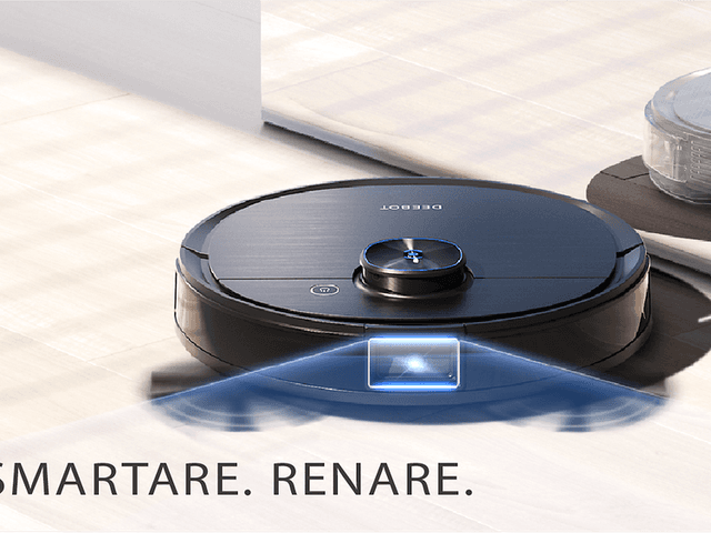Ecovacs banner med svensk text
