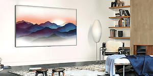 Illustrasjon QLED TV kunst TV