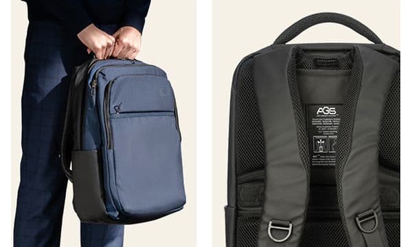 Forside og bagside af en rygsæk