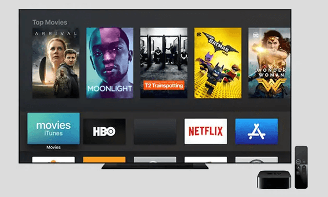 Apple TV startskjerm