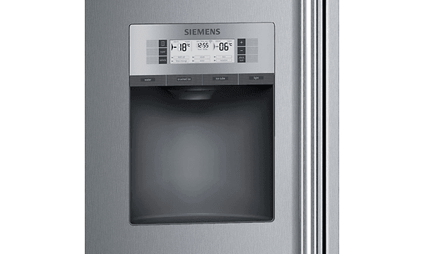 siemens-kjøleskap med isbitmaskin integrert