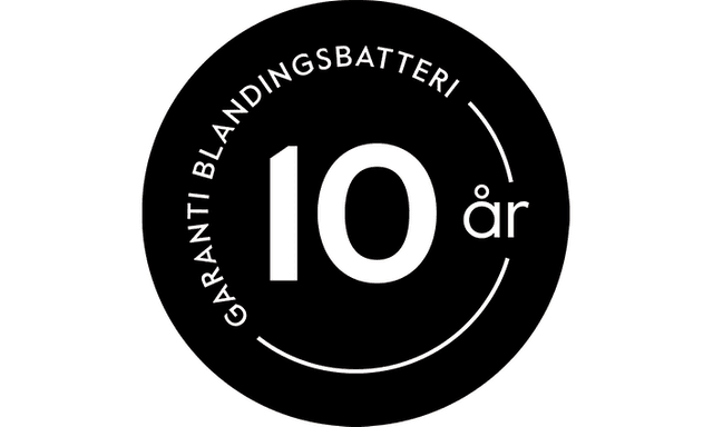 Ikon med tekst om at Elgiganten har 10 års garanti på vandhaner