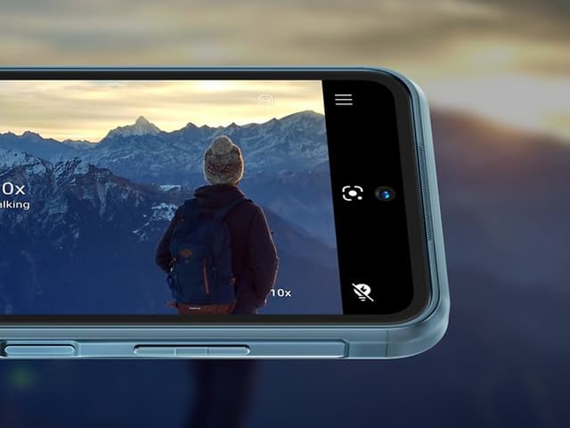 mobil med fjellandskap