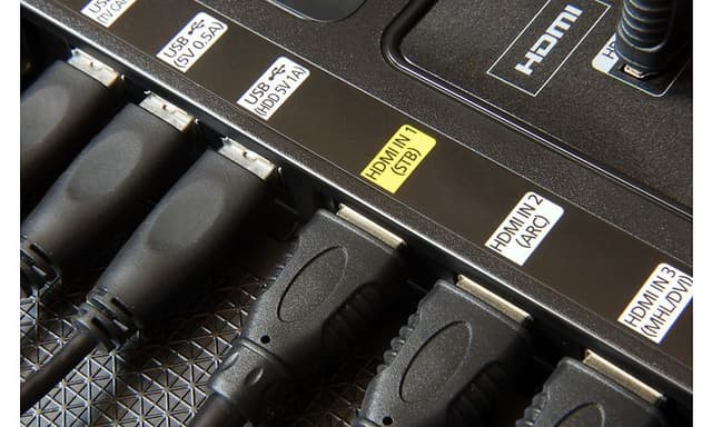 Forskellige HDMI-port