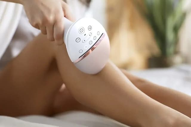 Philips Lumea brukt på et bein