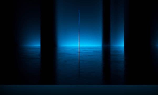Samsung-QLED TV från sidan