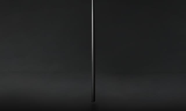 Samsung-TV-QLED sedd från sidan