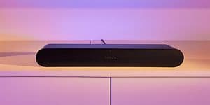 Sort Ray soundbar under TV