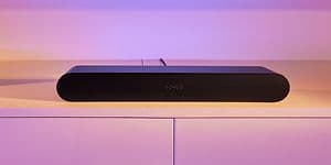 Sonos-Sort Snos Ray soundbar under TV