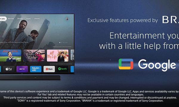 Sony-TV and Google text