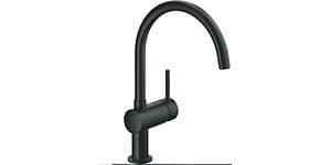 Black kitchen faucet from Grohe
