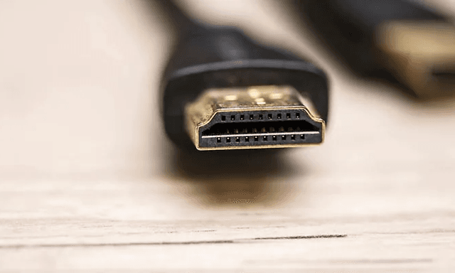 Nærbillede at HDMI til TV