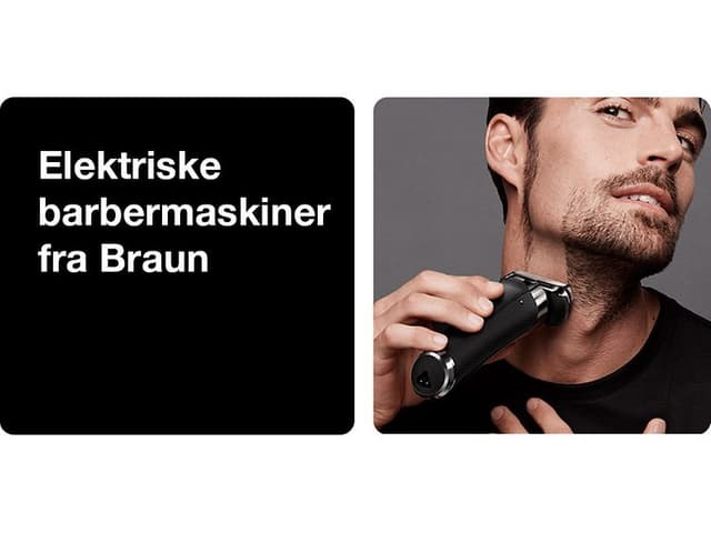 Elektriske barbermaskiner fra Braun