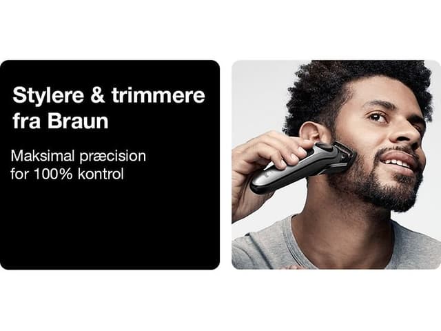 En mand bruger en Braun multitrimmer BT5260