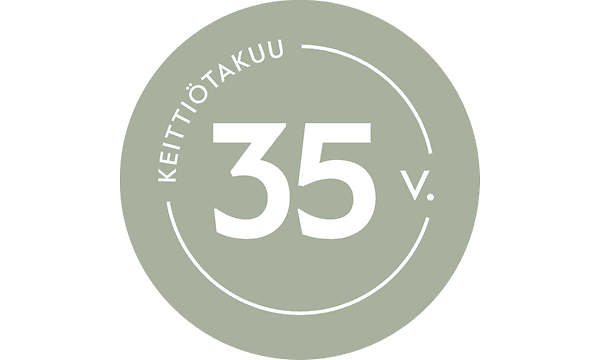 Pyöreä 35-vuoden Epoq-keittiötakuun logo