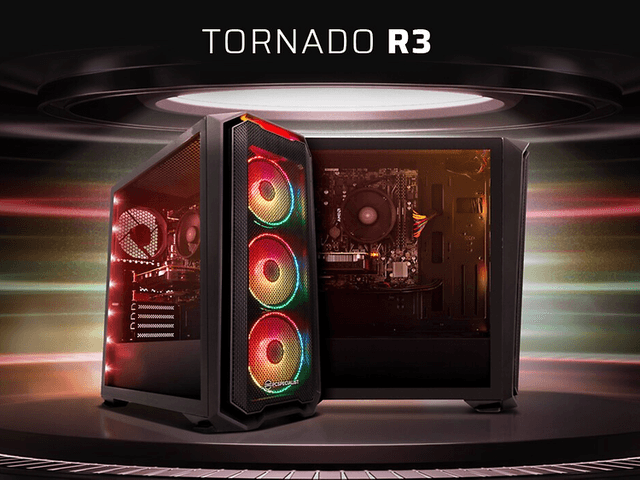 PCSPecialist - Tornado - R3 computer with logo