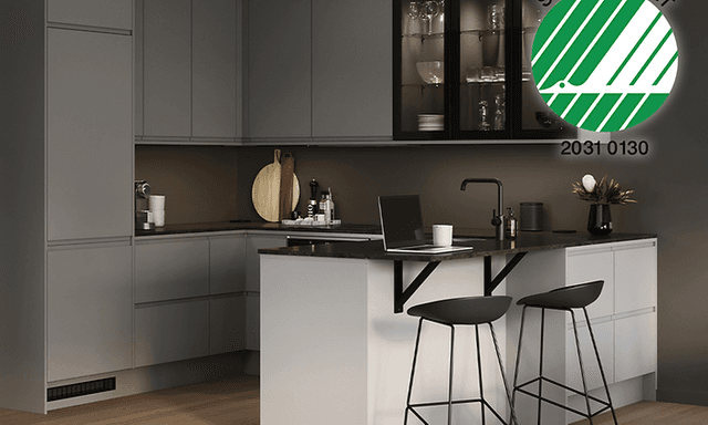 Epoq Integra Steel Grey kjøkkenkrok med Svanemerket