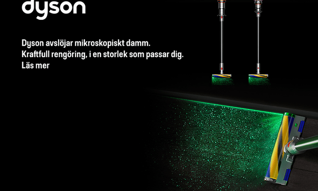 Dyson collage with Swedish text