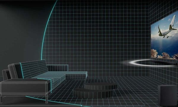 Illustration af Samsung Spacious-lyd 