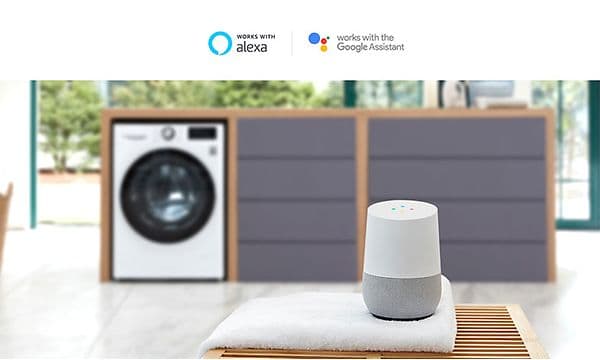 Google-Nest-Home-standing-in-the-foreground-with-a-white-washingmachine-in-the-background