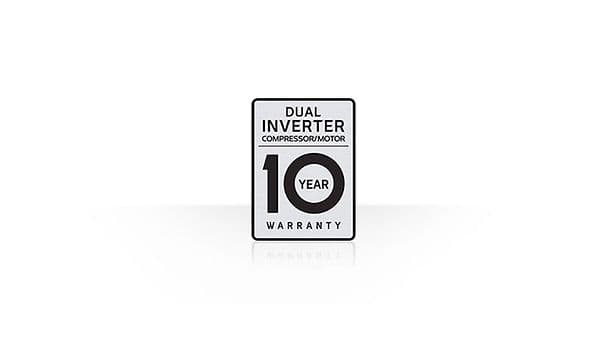 Illustration of 10 year warranty logo