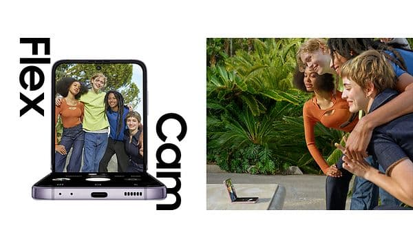 Samsung Galaxy Z Flip 4 med FlexCam