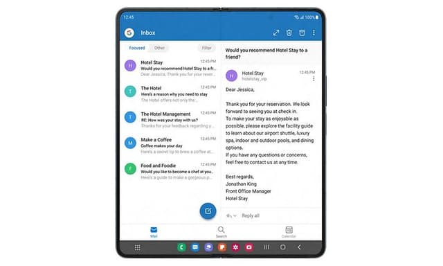Samsung Galaxy Z Fold4 with Multi View
