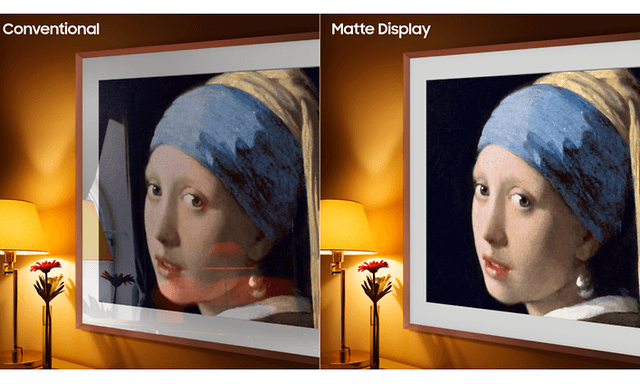 Samsung-the girl with the pearl earring on two TVs