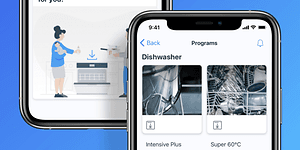 Download vaskemaskineprogrammer på smartphone