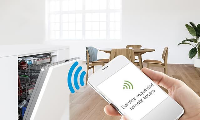 Oppvaskmaskin kobles til Home Connect-appen på smarttelefonen