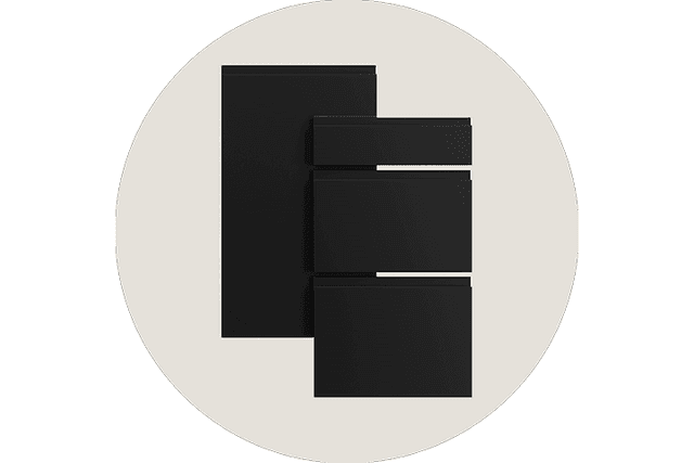 EPOQ: Round image of Integra Black fronts.