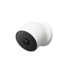 Square image of a Google Nest Security camera