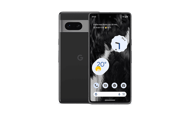 Produktbilde av en svart Google Pixel 7